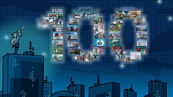 Unser 100. Caverion Blog: mehr als sieben Jahre spannende Entwicklung in der Gebäudebranche